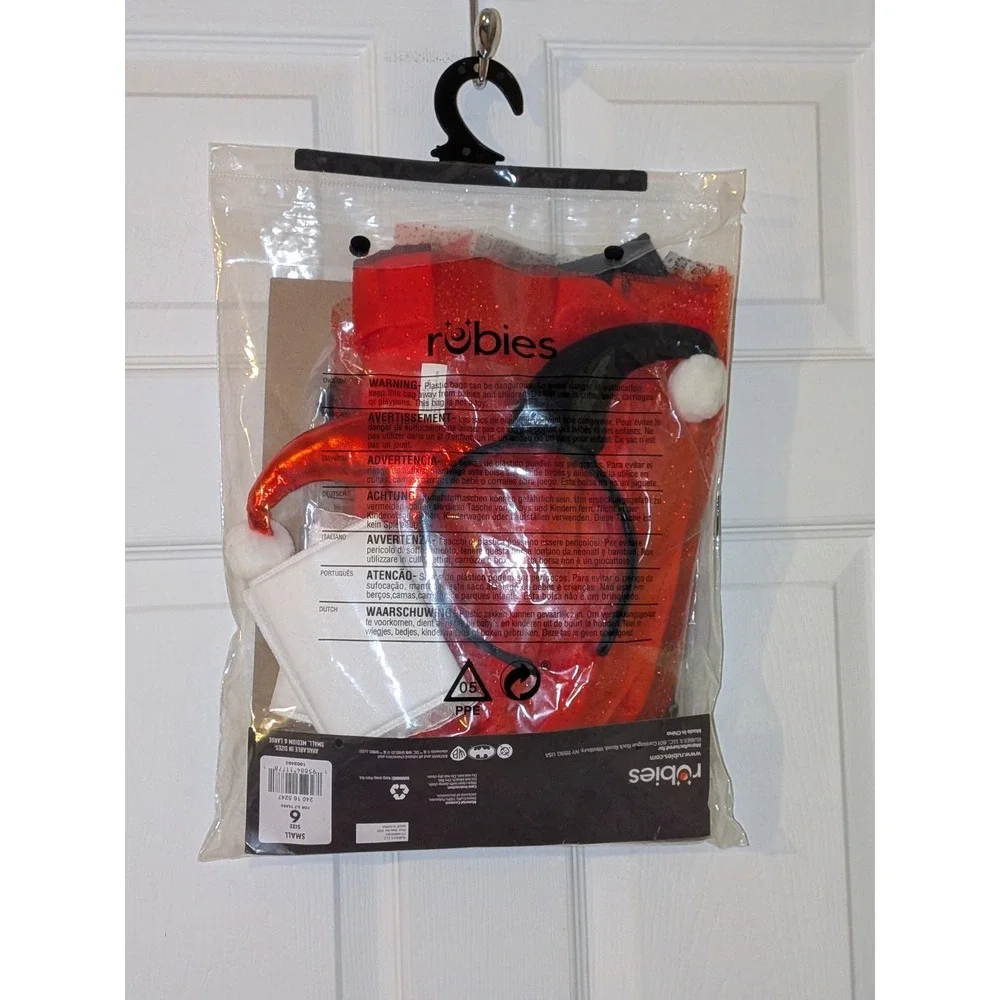 DC Comics Harley‎ Quinn Child Costume Dress Headband Cuffs Small 5-7 Years - Picture 6 of 6
